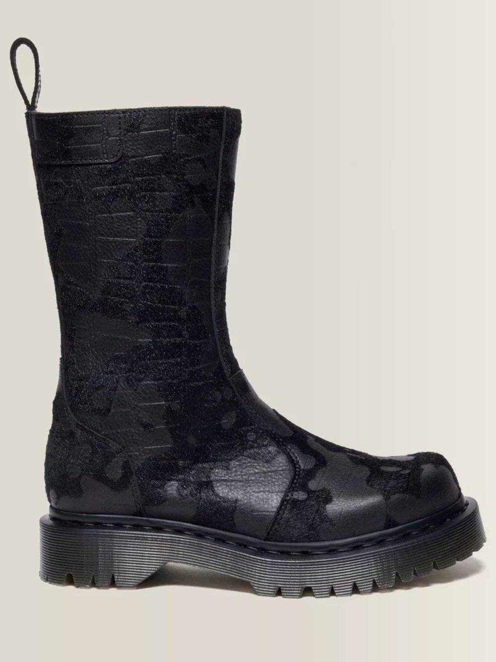 Dr. Martens Rejena Hair On Croc Emboss Leather Women’s size 10 NEW!!!